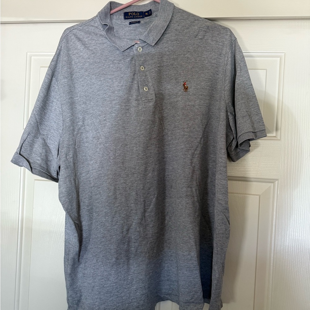 Ralph Lauren Classic Gray Polo Shirt for Men